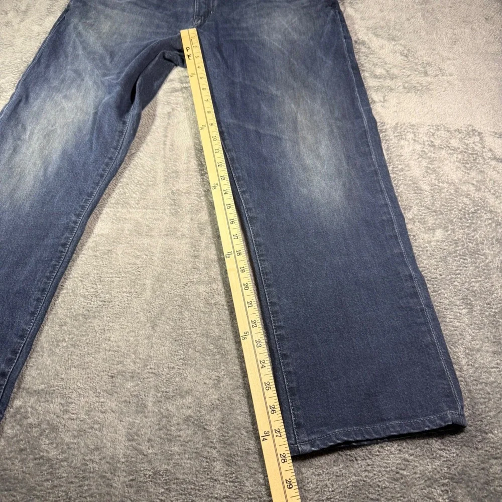 AG Adriano Goldschmied The Vane Straight Leg Jeans Mens 38x28 Dark Indigo Blue